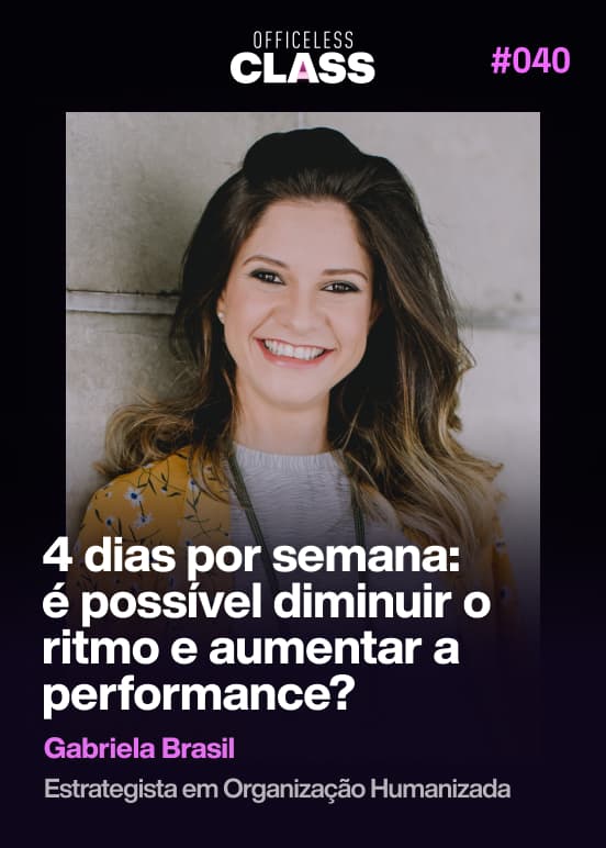 Trabalhando 4 dias por semana: é possível diminuir o ritmo e aumentar a performance? — Gabriela Brasil, 