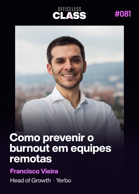 Como prevenir o burnout em equipes remotas — Francisco Vieira, Yerbo