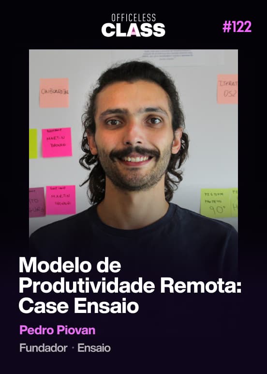 Modelo de Produtividade Remota: case Ensaio — Pedro Piovan, Ensaio